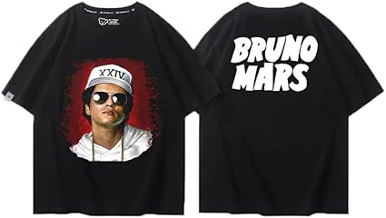 BRUNO MARS ブルーノ・マーズ Tシャツ黒【フォト】2018 BRUNO MARS ブルーノ・マーズ Tシャツ黒【フォト】2018